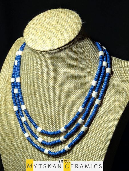 Ceramic necklace, women's jewelry made of natural ceramics. Necklace. Art. 152