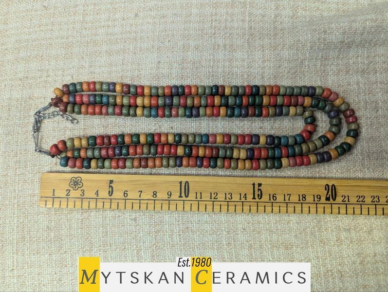 Ceramic necklace, women's jewelry made of natural ceramics. Necklace. Art. 361