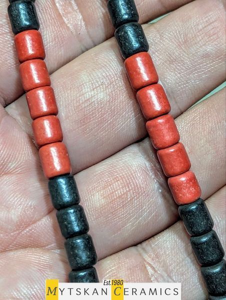 Ceramic necklace, women's jewelry made of natural ceramics. Necklace. Art. 153