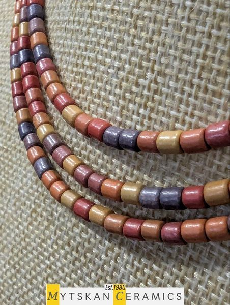 Ceramic necklace, delicate women jewelry. Art.311