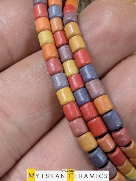Ceramic necklace, delicate women jewelry. Art.311