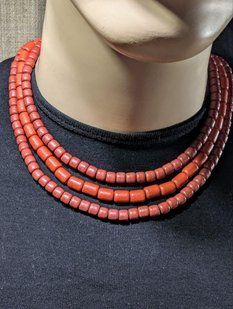 Ceramic necklace, women's jewelry made of natural ceramics. Necklace. Art. 69