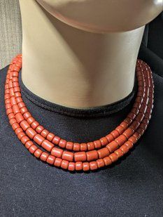 Ceramic necklace, women's jewelry made of natural ceramics. Necklace. Art. 29