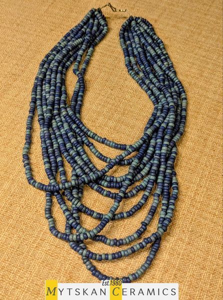Ceramic necklace, women's jewelry made of natural ceramics. Necklace. Art. 286