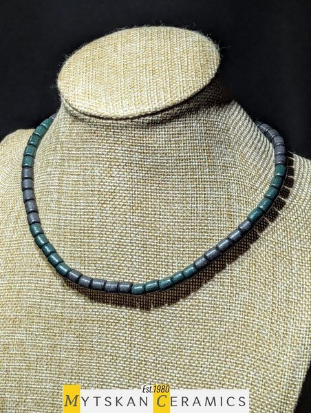 Ceramic necklace, women's jewelry made of natural ceramics. Necklace. Art. 156