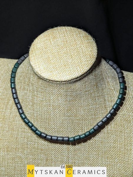 Ceramic necklace, women's jewelry made of natural ceramics. Necklace. Art. 156
