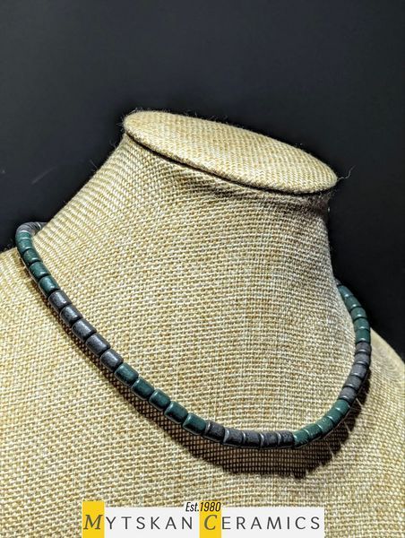 Ceramic necklace, women's jewelry made of natural ceramics. Necklace. Art. 156