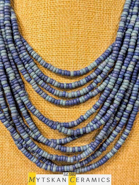 Ceramic necklace, women's jewelry made of natural ceramics. Necklace. Art. 286