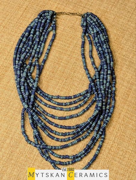 Ceramic necklace, women's jewelry made of natural ceramics. Necklace. Art. 286