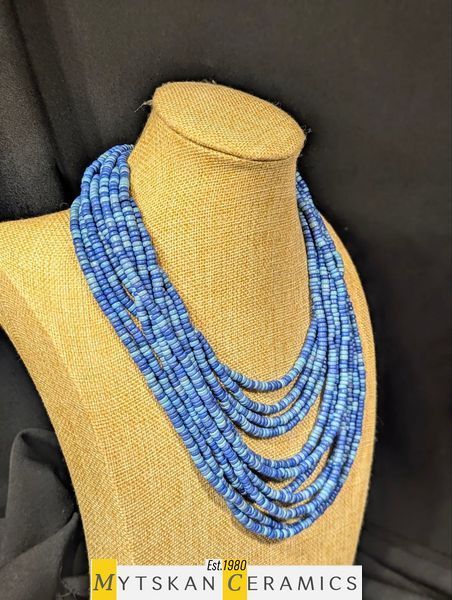 Ceramic necklace, women's jewelry made of natural ceramics. Necklace. Art. 286