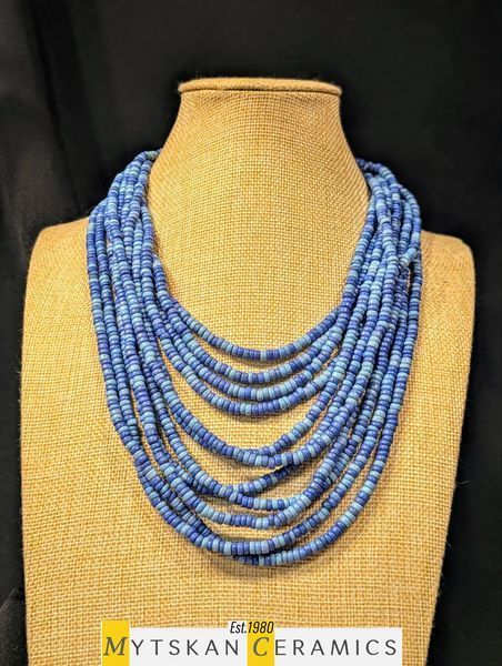 Ceramic necklace, women's jewelry made of natural ceramics. Necklace. Art. 286
