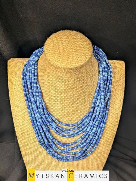 Ceramic necklace, women's jewelry made of natural ceramics. Necklace. Art. 286