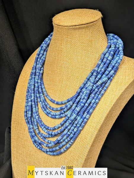 Ceramic necklace, women's jewelry made of natural ceramics. Necklace. Art. 286