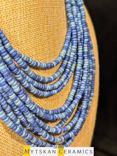 Ceramic necklace, women's jewelry made of natural ceramics. Necklace. Art. 286