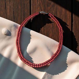 Ceramic necklace, women's jewelry made of natural ceramics. Necklace. Art. 202