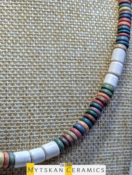 Ceramic necklace, women's jewelry made of natural ceramics. Necklace. Art. 110