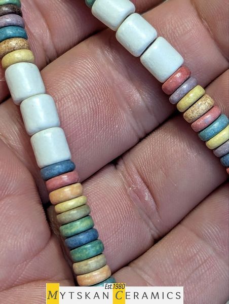 Ceramic necklace, women's jewelry made of natural ceramics. Necklace. Art. 110
