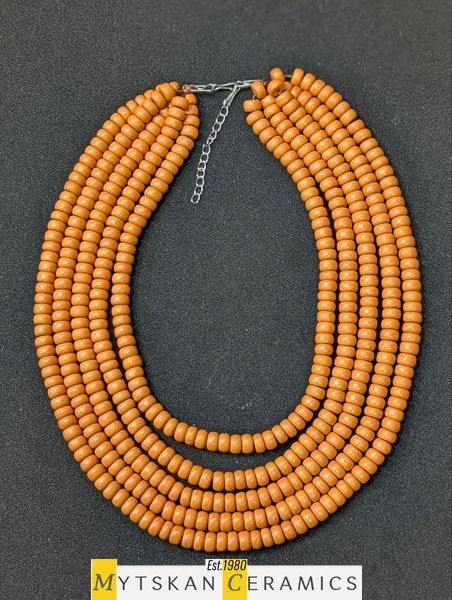 Ceramic necklace, women's jewelry made of natural ceramics. Necklace. Art. 401