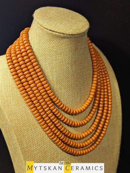 Ceramic necklace, women's jewelry made of natural ceramics. Necklace. Art. 401