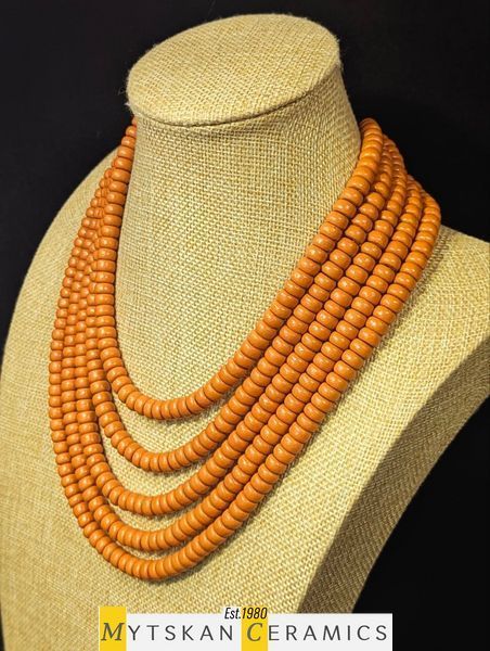 Ceramic necklace, women's jewelry made of natural ceramics. Necklace. Art. 401