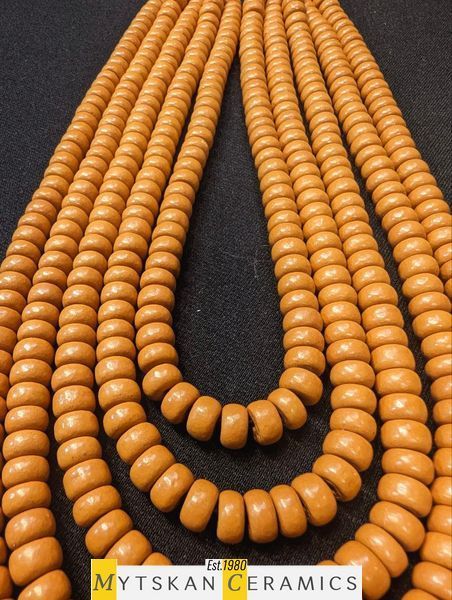 Ceramic necklace, women's jewelry made of natural ceramics. Necklace. Art. 401