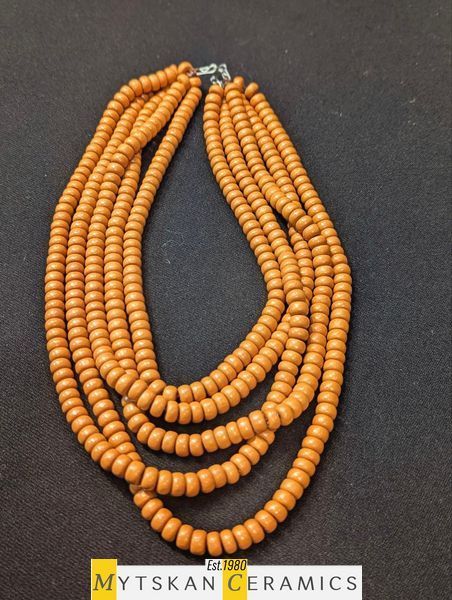Ceramic necklace, women's jewelry made of natural ceramics. Necklace. Art. 401