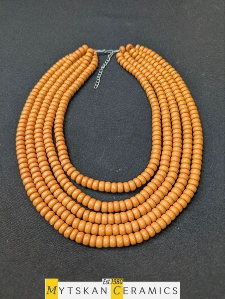 Ceramic necklace, women's jewelry made of natural ceramics. Necklace. Art. 401