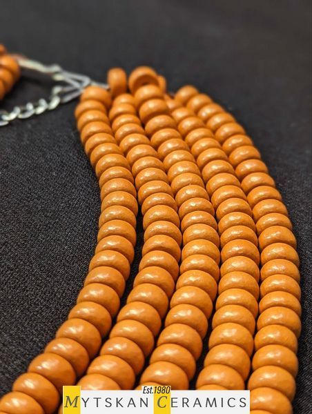 Ceramic necklace, women's jewelry made of natural ceramics. Necklace. Art. 401