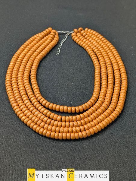Ceramic necklace, women's jewelry made of natural ceramics. Necklace. Art. 401