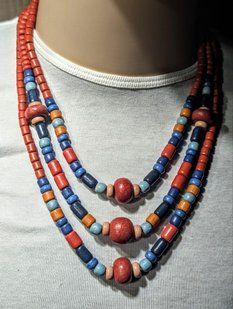 Ceramic necklace, women's jewelry made of natural ceramics. Necklace. Art. 64
