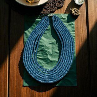 Ceramic necklace, women's jewelry made of natural ceramics. Necklace. Art. 173