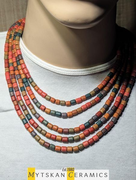 Ceramic necklace, women's jewelry made of natural ceramics. Necklace. Art. 70