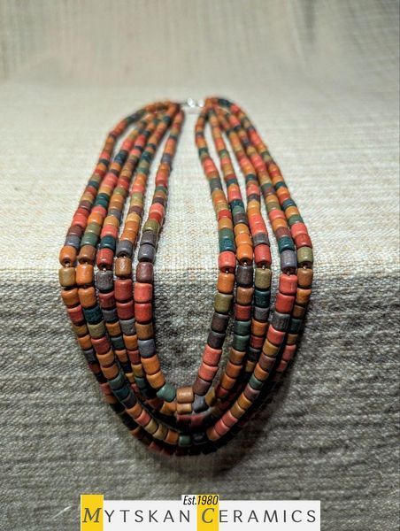 Ceramic necklace, women's jewelry made of natural ceramics. Necklace. Art. 70