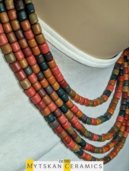 Ceramic necklace, women's jewelry made of natural ceramics. Necklace. Art. 70