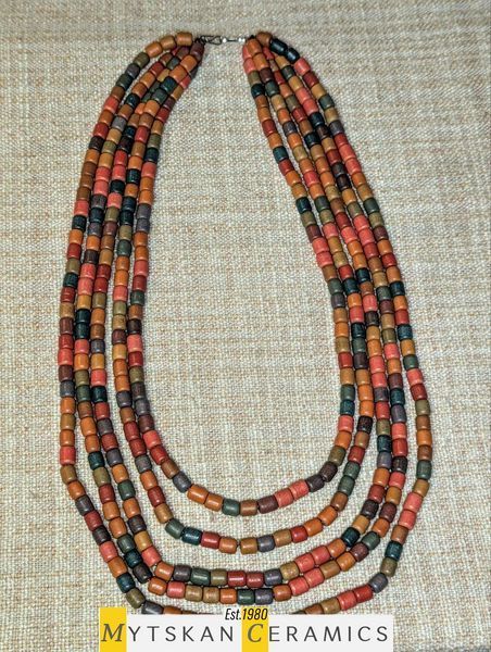 Ceramic necklace, women's jewelry made of natural ceramics. Necklace. Art. 70