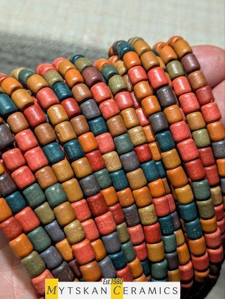 Ceramic necklace, women's jewelry made of natural ceramics. Necklace. Art. 70