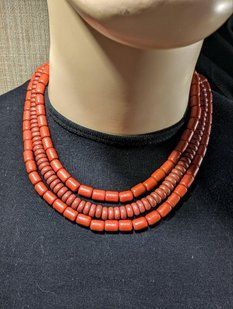 Ceramic necklace, women's jewelry made of natural ceramics. Necklace. Art. 27