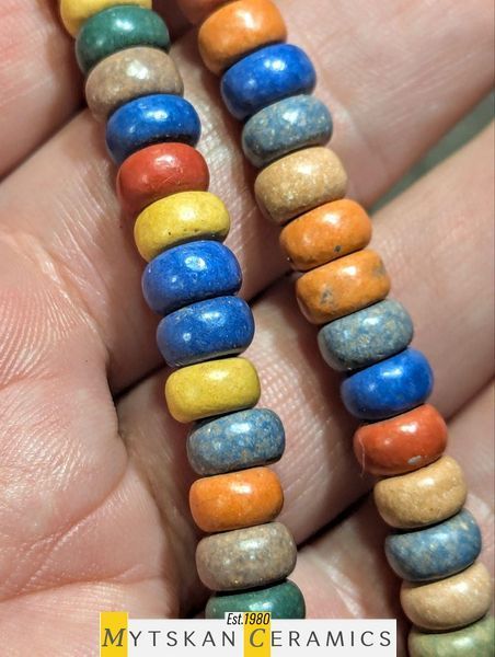Ceramic necklace, women's jewelry made of natural ceramics. Necklace. Art. 84