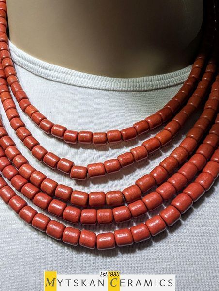 Ceramic necklace, women's jewelry made of natural ceramics. Necklace. Art. 6