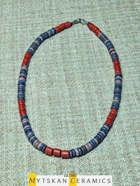 Ceramic necklace, women's jewelry made of natural ceramics. Necklace. Art. 159