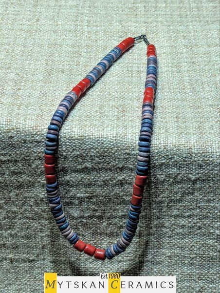 Ceramic necklace, women's jewelry made of natural ceramics. Necklace. Art. 159