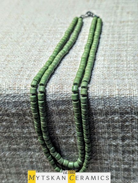 Ceramic necklace, women's jewelry made of natural ceramics. Necklace. Art. 204