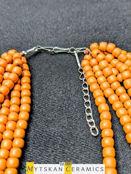 Ceramic necklace, women's jewelry made of natural ceramics. Necklace. Art. 402