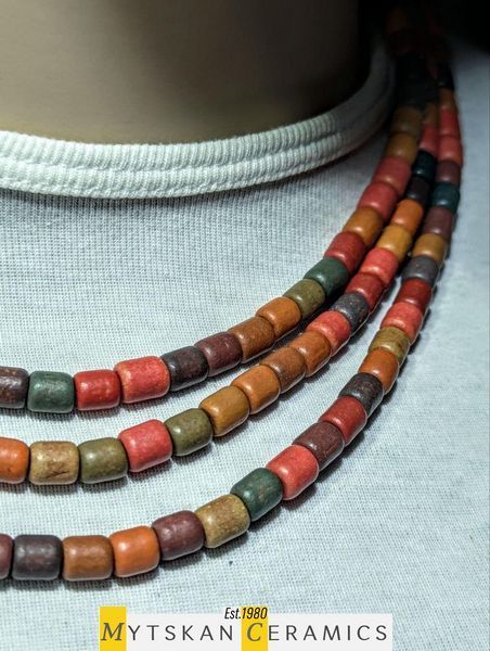 Ceramic necklace, women's jewelry made of natural ceramics. Necklace. Art. 83