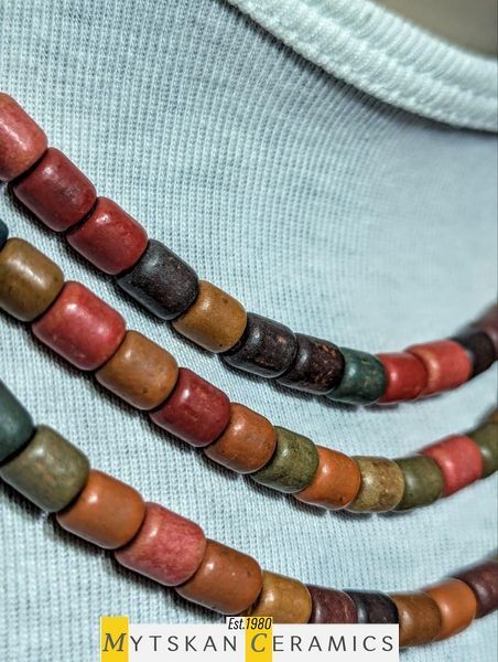 Ceramic necklace, women's jewelry made of natural ceramics. Necklace. Art. 83