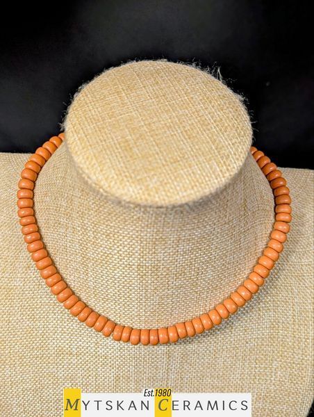 Ceramic necklace, women's jewelry made of natural ceramics. Necklace. Art. 403