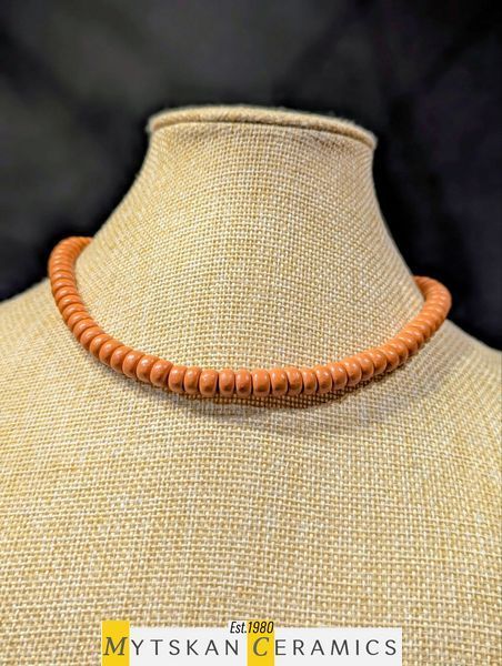 Ceramic necklace, women's jewelry made of natural ceramics. Necklace. Art. 403