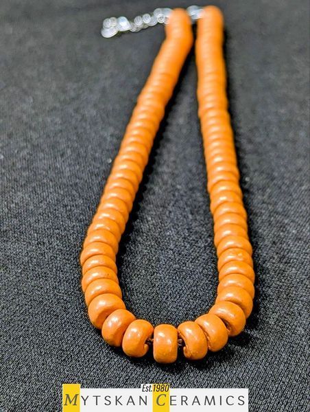 Ceramic necklace, women's jewelry made of natural ceramics. Necklace. Art. 403