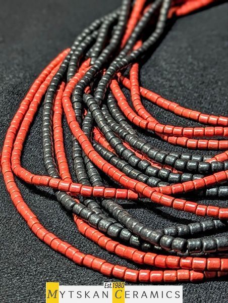 Ceramic necklace, women's jewelry made of natural ceramics. Necklace. Art. 254