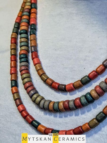 Ceramic necklace, women's jewelry made of natural ceramics. Necklace. Art. 81